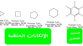 إجابة محاضرة البنزين و الالكانات الحلقية للصف الثالث الثانوي  ♥️♥️♥️ الجزء الأول ☝