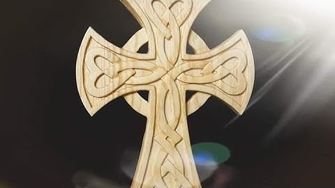 Celtic Cross..Router/scroll saw project