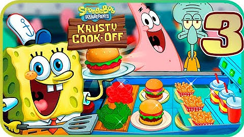 SpongeBob: Krusty Cook-Off Walkthrough - Krusty Krab Full Part 3 (PC, Switch)