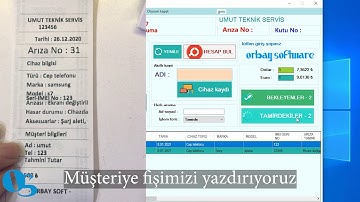OTEK 2020 TEKNİK SERVİS TAKİP PROGRAMI - HIZLI KAYIT