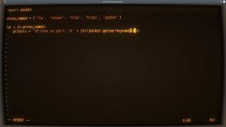 Python ASMR - Protocol to Port Number Conversion - No Talking Profile