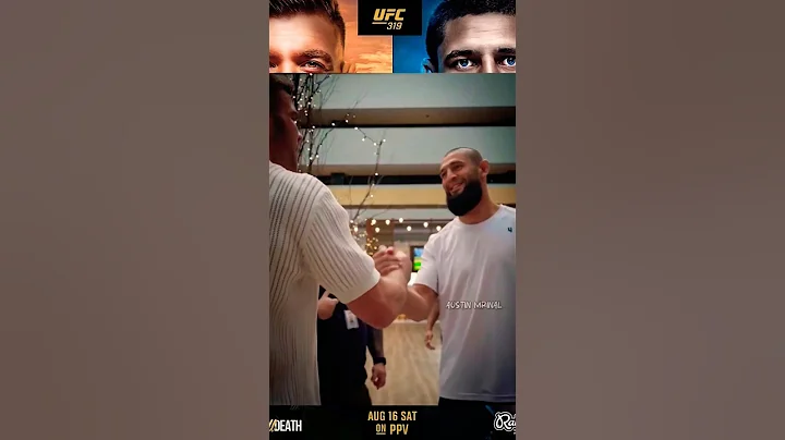 Nothing but respect Dricus Du Plessis and Khamzat Chimaev before #UFC319 By Austin Mrinal