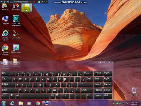 how to open and use on screen keyboard in computer - YouTube