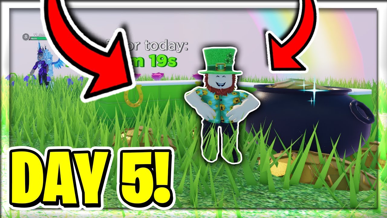 DAY 5 LEPRECHAUN *LOCATION* In Roblox Dragon Adventures Leprechaun