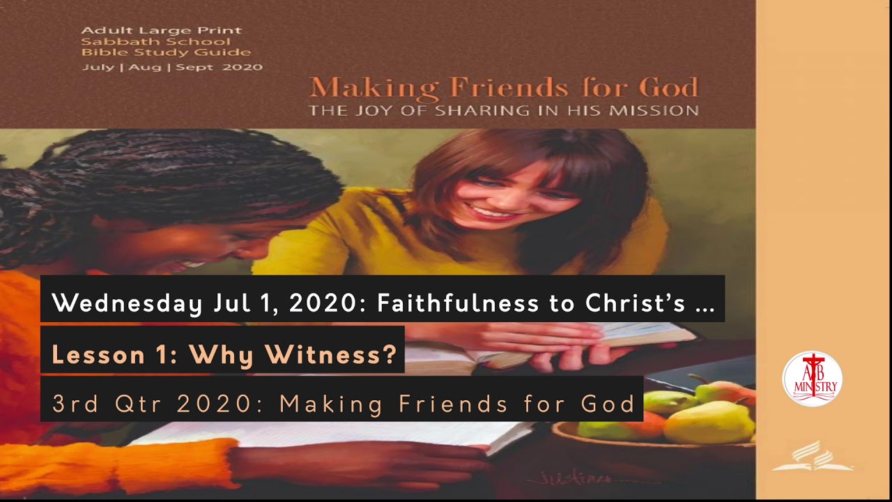 Wednesday Jul 1, 2020: Faithfulness to Christ’s Command - YouTube