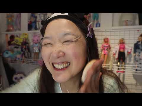 【ASMR 】Doing My Makeup 自分の顔にメイクアップ💄ポール＆ジョーのメイクアップコレクション使って😸