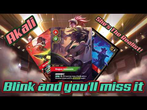 Akali dropping into Riftbound! Flipping in while you flip out!
