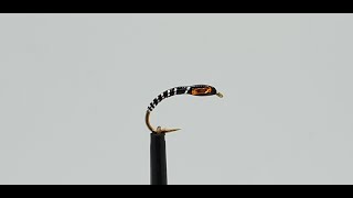 Fly tying The Black and Silver buzzer