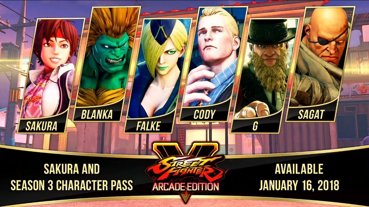 SFV Arcade Edition Season 3 Trailer * With live crowd reaction * SFV AE *