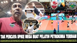 🔴LAGI' MEGA JADI TULANG PUNGGUNG BANK JATIM‼️Pengakuan Coah Gresik Petrokimia Ayub.H Usai Menang 3-0
