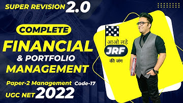 Complete Financial & Portfolio Management Revision || Unit-5 || Paper 2 Management Ugc Net