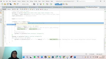 5250311069 - Farah Azarine (penjelasan mengenai tugas latihan array 1 dimensi) 