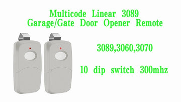 multicode garage door opener remote 3060 3070 3089