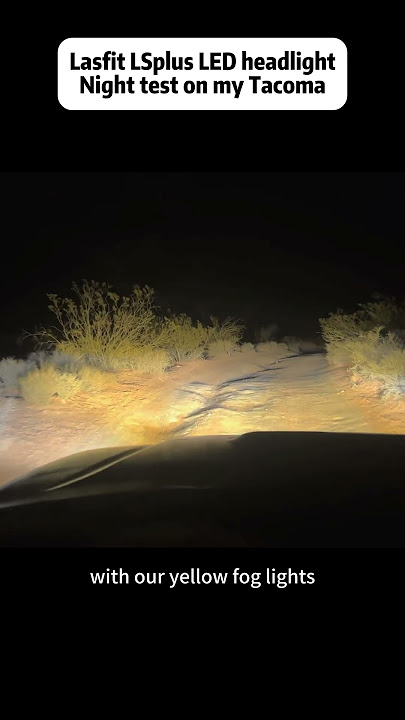 Brightest LED Headlights? Lasfit LSplus LED Bulbs on Toyota Tacoma!