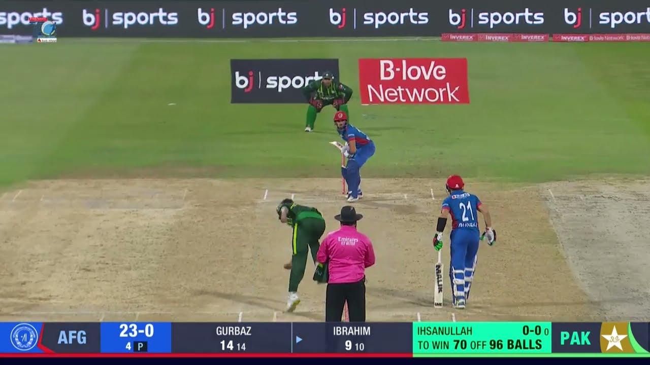 Ihsanullah gets two wickets in his first over, 1st Match AFG v PAK T20I Series ACB