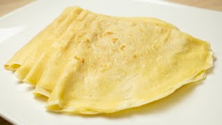 Classic French Crepes, Easy Recipe