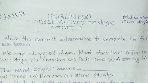 Rishra Vidyapith Unit 2 Girls High School MAT4 English