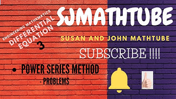 Differential Equations 3 (Problems Based On Power Series Method)