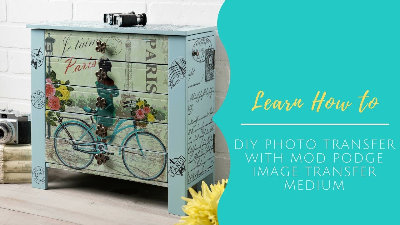 How To DIY Photo Transfer with Mod Podge Image Transfer Medium 