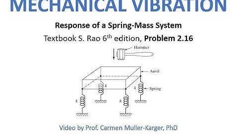 Example 2 16 Spring mass system, motion of the system