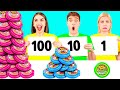 100 تحدي طبقات الطعام #5 BooBoom Challenge