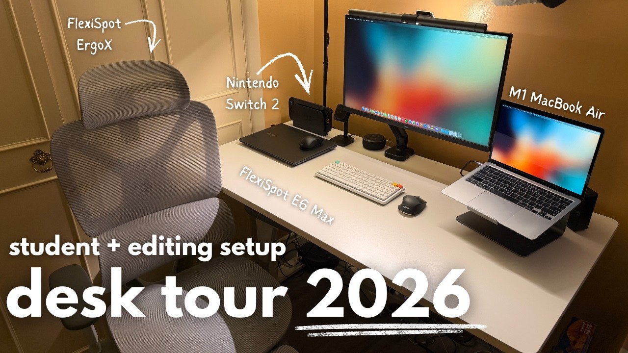 My Uni Student Desk Setup for 2026 | Chair, Desk, and More!
