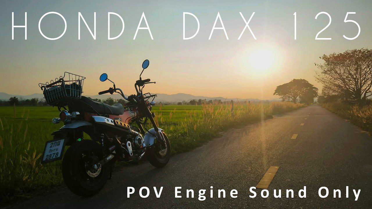 Ride around authentic Thailand countryside // POV // Honda Dax 125 // Pure Engine Sound // 4K