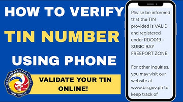 HOW TO VERIFY TIN NUMBER ONLINE USING PHONE | PAANO MAG VERIFY NG TIN ONLINE | HR LEAH G.