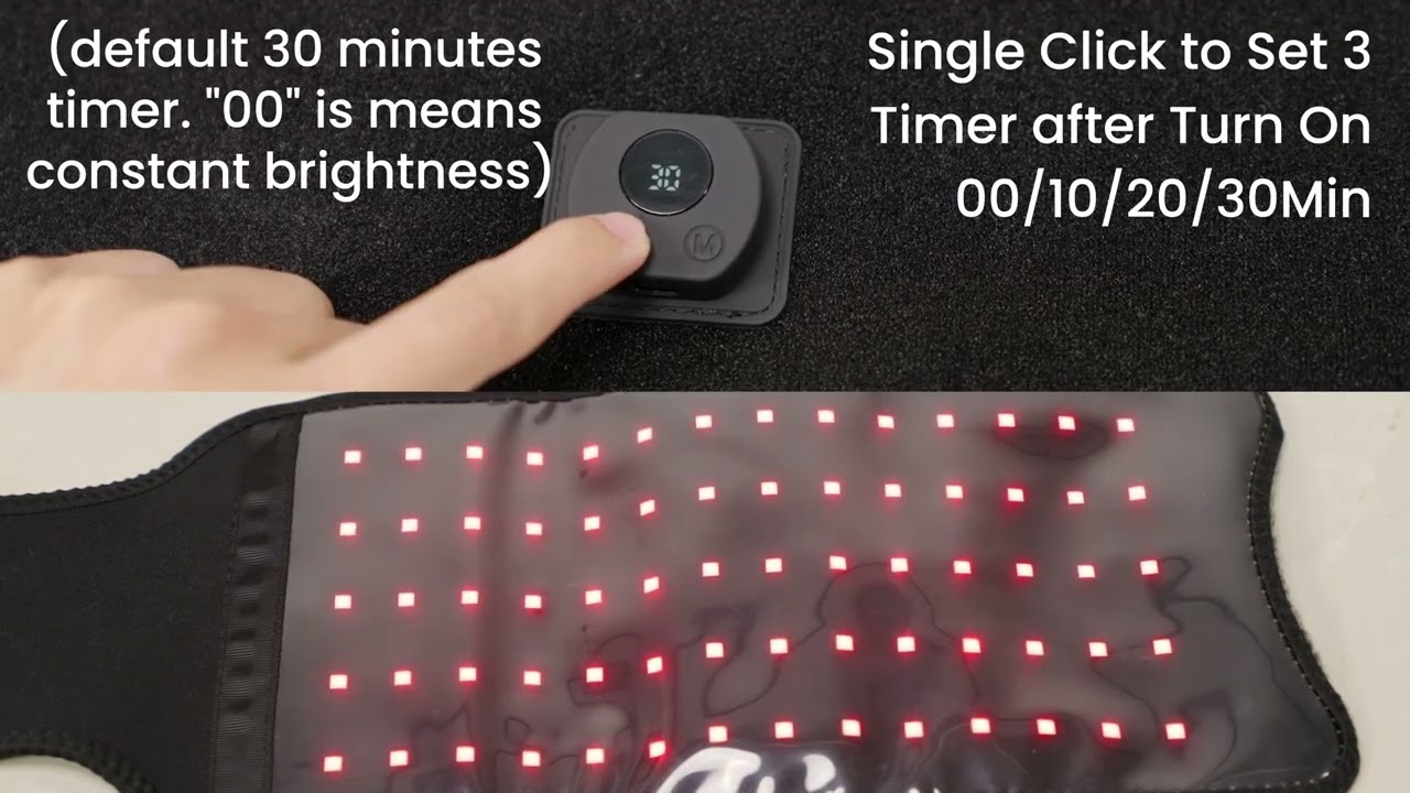 Remote Control Operations for XASLA Red Light Therapy Mat