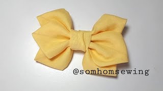 hair bows tutorials | diy fabric bows | how to make hair accessories