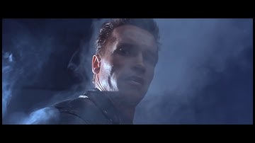 Terminator 2 (Lobby Police Shootout Scene) HD - Arnold Schwarzenegger