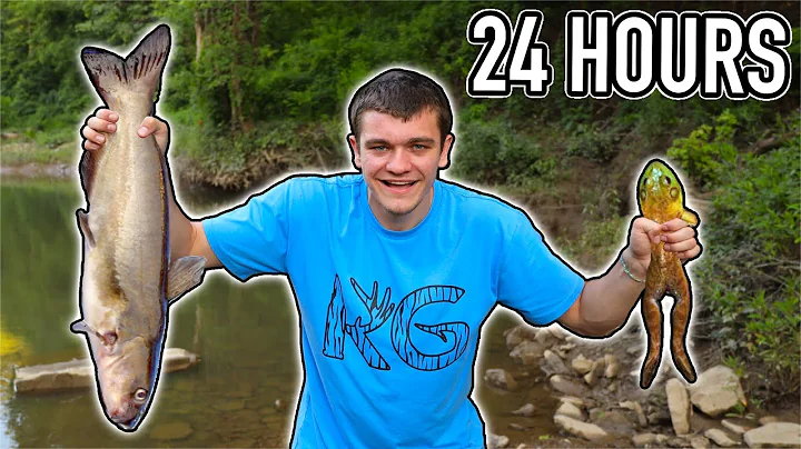 Eating Only What I Catch for 24 Hours Straight!
