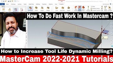 Mastercam 2022 -2021 Dynamic Milling | Dynamic milling Mastercam 2022 | Mastercam 2022 Programming