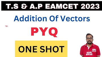 TS & AP Eamcet //Addition Of Vectors//previous Year questions
