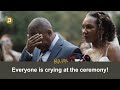 Everyone is crying at the wedding ceremony | Groom gets emotional when sees his bride