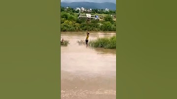 Drone RESCUES Child Trapped in Flood 🌊😮 #shorts