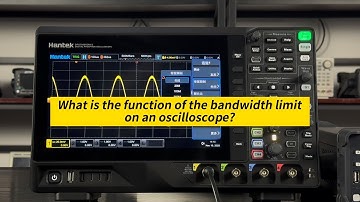 What is the function of the bandwidth limitation of an oscilloscope?