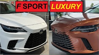 2024 Lexus RX 350 F Sport Vs Luxury Visual Comparison in 4K