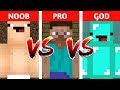 Minecraft NOOB vs PRO vs  GOD: BUILD TROLL in Minecraft