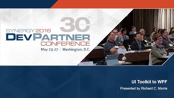 UI Toolkit to WPF | Synergy/DE