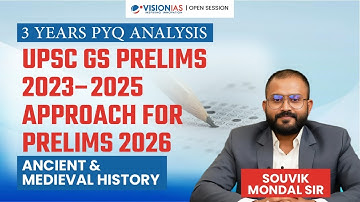 UPSC GS Prelims 2026 Strategy: 3 Years PYQ Analysis for Ancient & Medieval History | Open Session