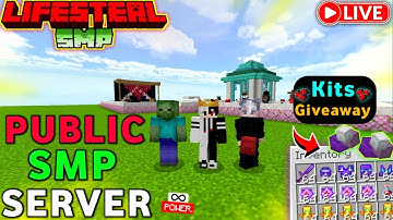 ⚡ Best Free Cracked Public Lifesteal SMP Minecraft 1.21 | 24/7 Online | Java + PE | Free To Join 🚀