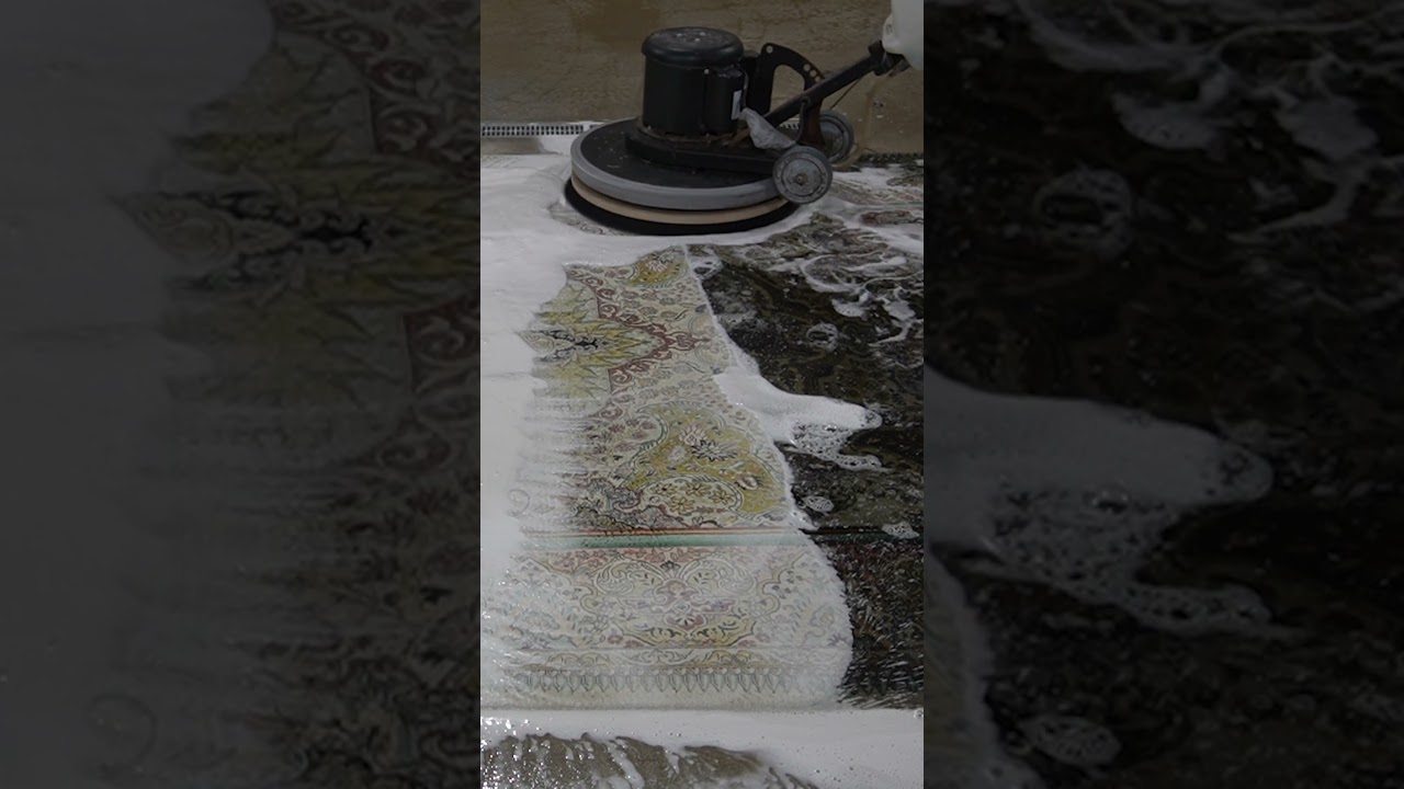 Here's what it looks and sounds like to clean a $12,500 rug. 