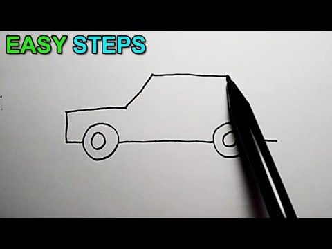 Easy Car Drawing Ideas » How to draw a Car Step by Step