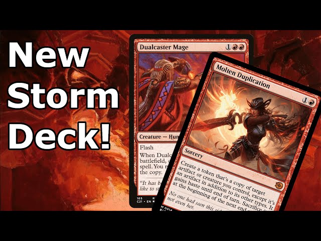 SPICY NEW STORM BREW! Dualcaster Mage Mono Red Storm (Ruby Storm w/ Molten Duplication- Legacy MTG) class=