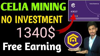 New Free Earning Project | How To Make Account Celia Mining 2023 | Free Online Earning