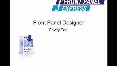 How to Create a Pocket in a Panel with the Cavity Tool - Front Panel Designer Software