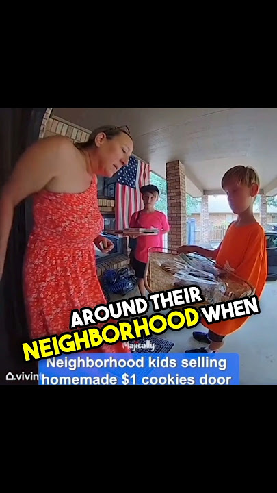 Kids reaction to a kind neighbor telling them to keep the change is absolutely priceless ❤️