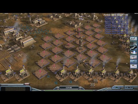 USA Laser Command Conquer Generals Zero Hour 1 Vs 7 HARD Gameplay