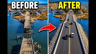 This Dangerous Bridge Became a Perfect Highway! 🌉🤯 #trending #beforeandafter #youtubeshorts